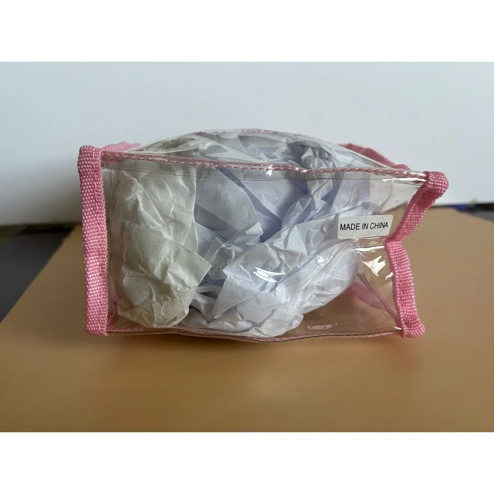 Vintage 2006 My Little Pony Pinkie Pie Clear Vinyl Mini Tote Bag Hasbro G3 Pink